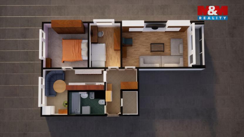 Prodej bytu 3+1, Jablonné v Podještědí - Markvartice, U Školy, 70 m2