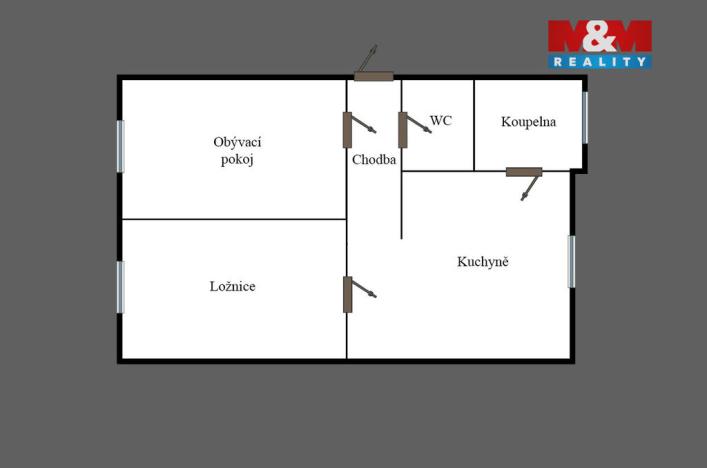 Prodej bytu 2+1, Ketkovice, 56 m2
