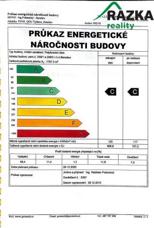 Prodej bytu 3+kk, Benešov, Tyršova, 108 m2
