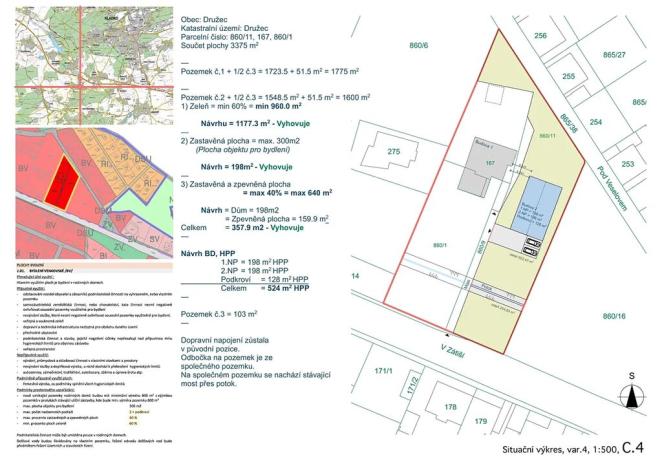 Prodej pozemku, Družec, V Zátiší, 1655 m2