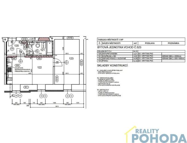 Prodej bytu 2+kk, Choceň, Peliny, 35 m2
