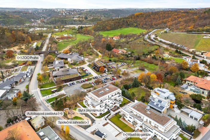 Pronájem bytu 2+kk, Praha - Troja, Pod Hrachovkou, 45 m2