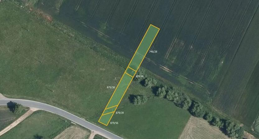 Prodej pole, Domamil, 9549 m2