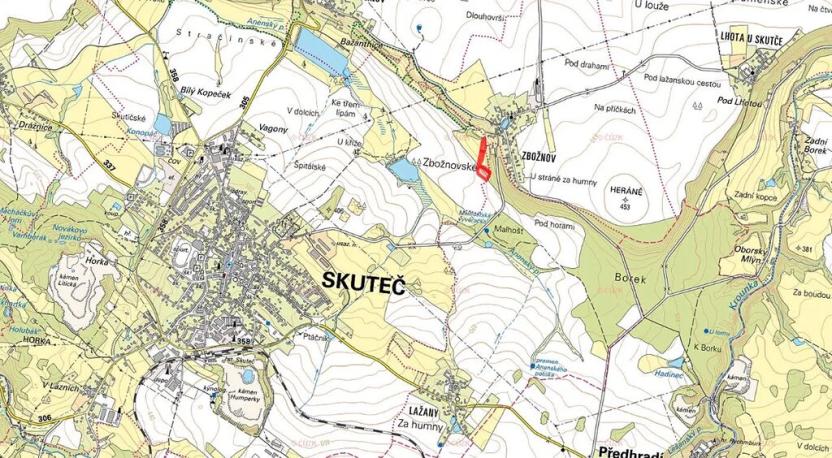 Prodej louky, Skuteč, 8701 m2