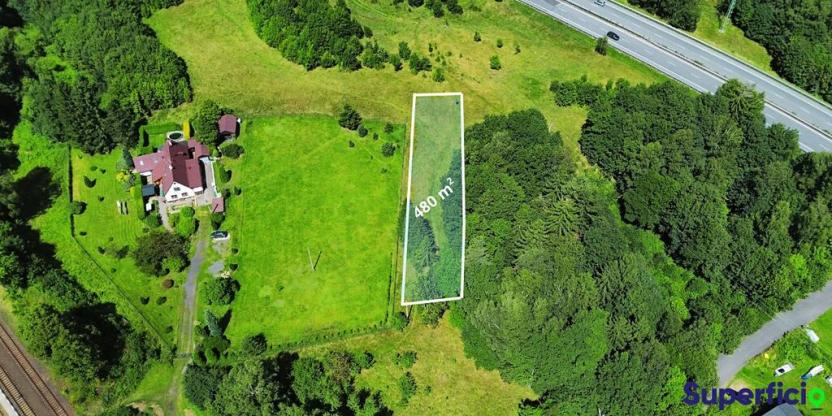 Prodej zahrady, Jeřmanice, 1208 m2