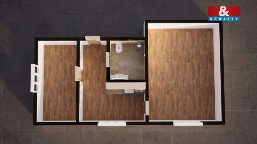 Prodej bytu 2+1, Smržovka, Rooseweltova, 44 m2