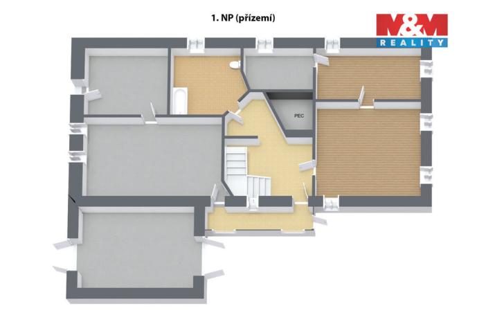 Prodej rodinného domu, Krásné Údolí, 250 m2