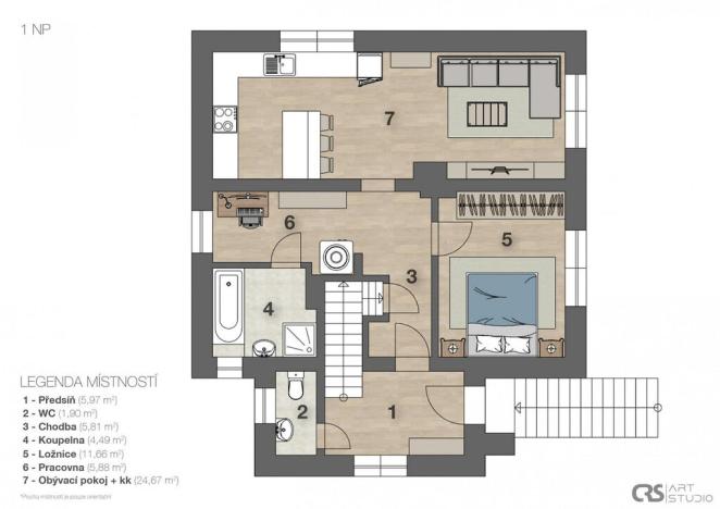 Prodej rodinného domu, Kamenný Přívoz, 184 m2