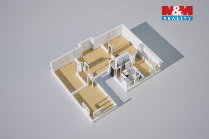 Pronájem bytu 4+1, Ústí nad Labem - Bukov, Nedbalova, 89 m2