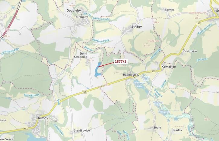 Dražba lesa, Římov, 49760 m2