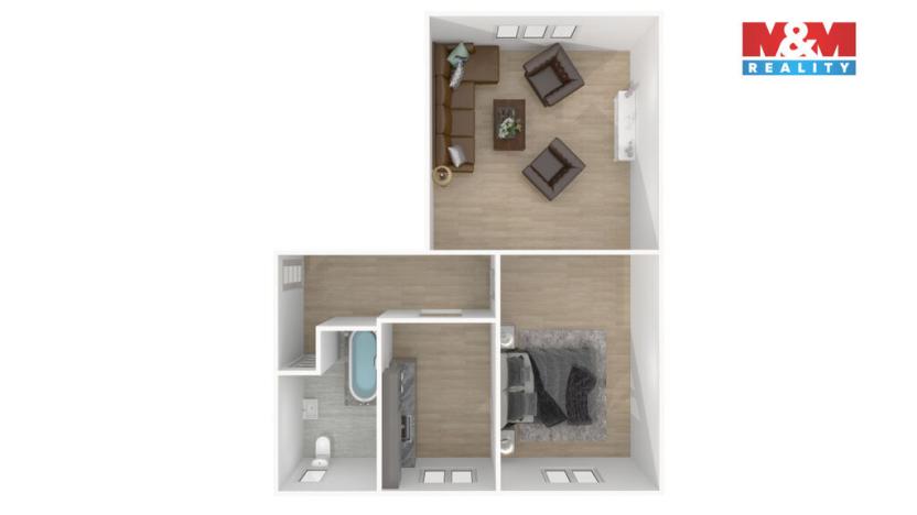 Prodej bytu 2+1, Praha - Hodkovičky, Večerní, 63 m2