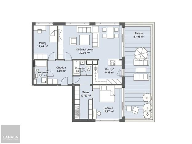 Prodej bytu 4+kk, Praha - Čakovice, 155 m2