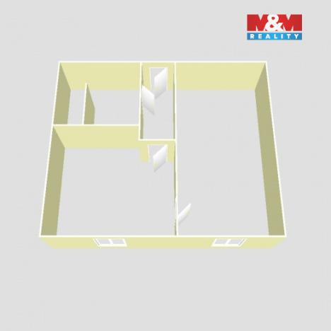 Prodej bytu 1+1, Jirkov, Krušnohorská, 36 m2