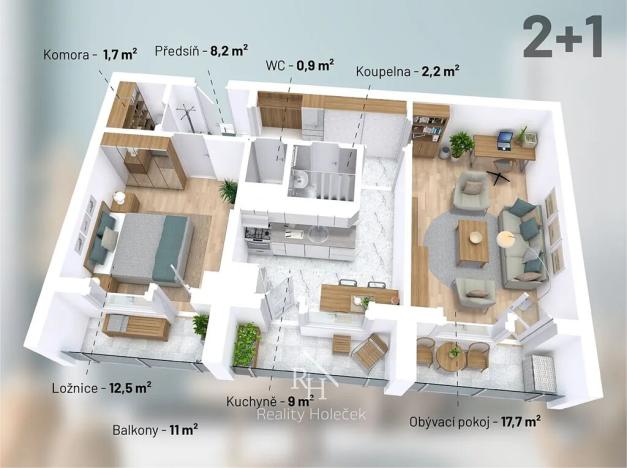 Prodej bytu 2+1, Kladno, Jaroslava Foglara, 52 m2
