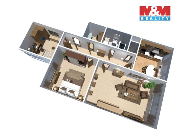 Prodej bytu 3+1, Poděbrady - Poděbrady II, Alešova, 88 m2