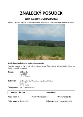 Prodej louky, Štětí, 44437 m2