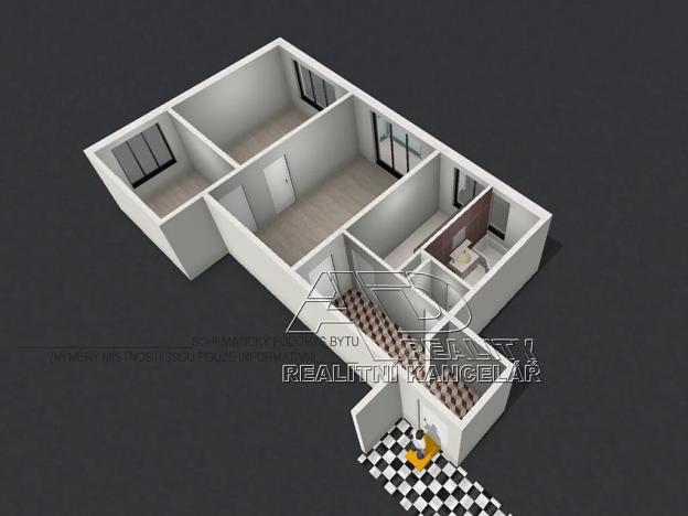 Prodej bytu 3+1, České Budějovice, L. M. Pařízka, 61 m2