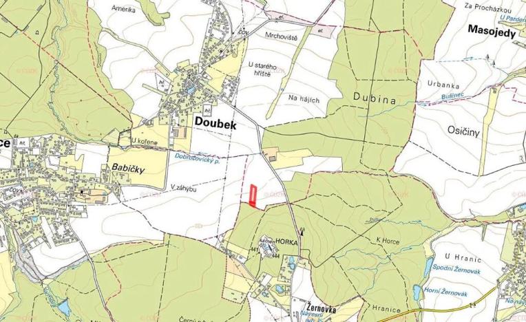 Prodej pole, Doubek, 5755 m2