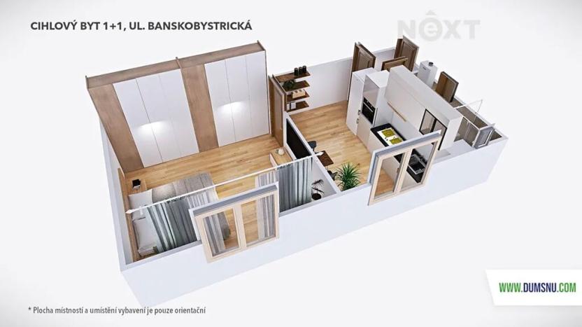 Prodej bytu 1+1, Šumperk, Banskobystrická, 38 m2