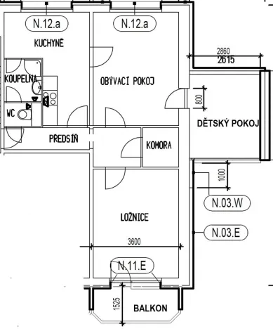 Prodej bytu 3+1, Praha - Letňany, Dobratická, 68 m2