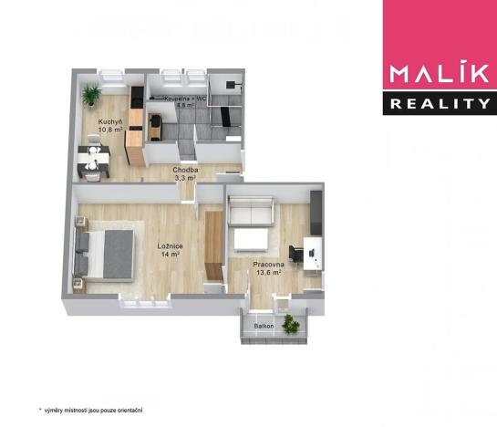 Prodej bytu 2+1, Ostrov, Hlavní třída, 64 m2