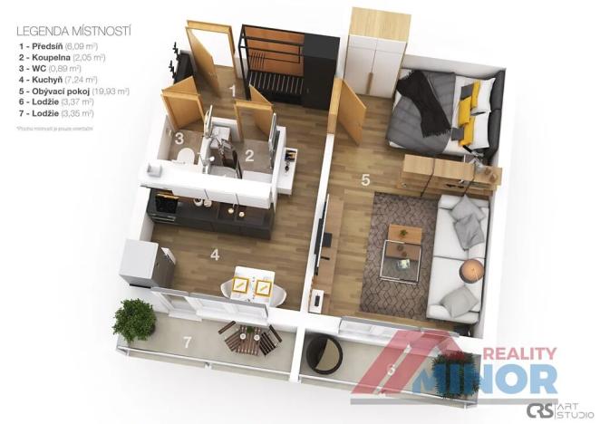 Pronájem bytu 1+1, Slaný, Stehlíkova, 34 m2