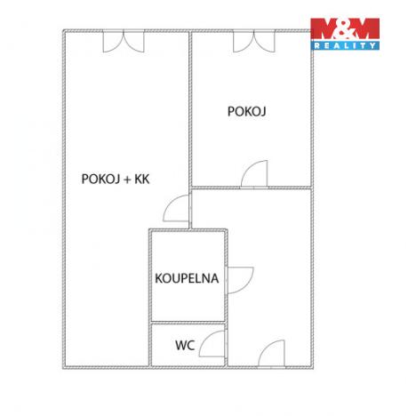 Pronájem bytu 2+kk, Kolín - Kolín IV, Vávrova, 45 m2