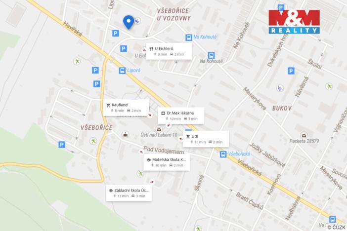 Pronájem bytu 1+1, Ústí nad Labem - Všebořice, Plynárenská, 45 m2