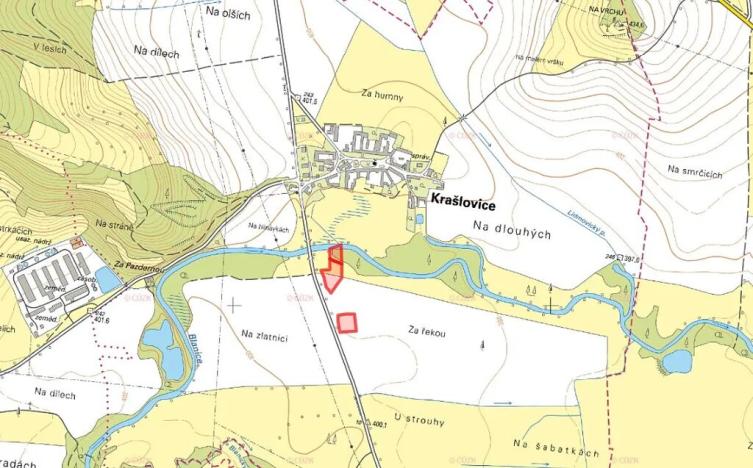 Prodej pole, Krašlovice, 8624 m2