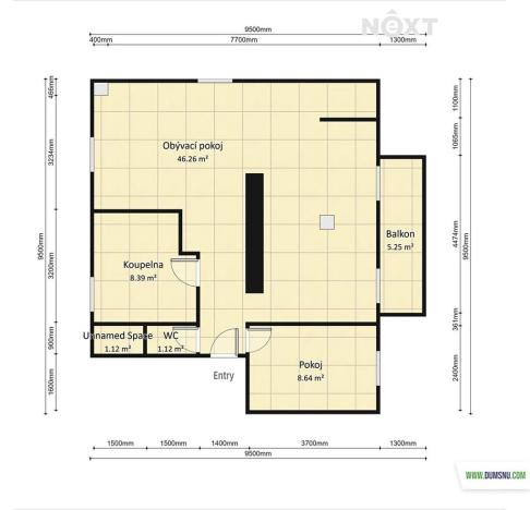 Pronájem bytu 2+kk, Šumperk, Zborovská, 83 m2