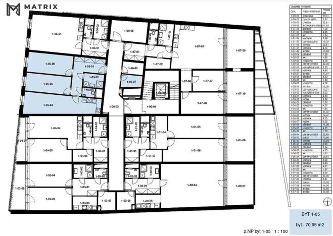 Pronájem bytu 3+kk, Praha - Libeň, Primátorská, 67 m2
