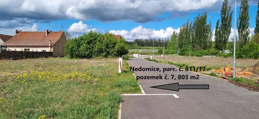 Prodej pozemku, Nedomice, 803 m2