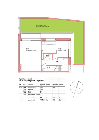 Pronájem bytu 4+1, Praha - Chodov, 250 m2