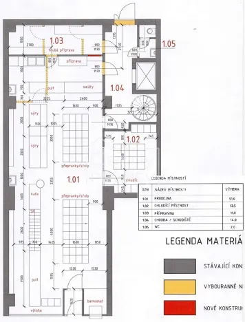Pronájem obchodního prostoru, Pardubice, Palackého třída, 180 m2
