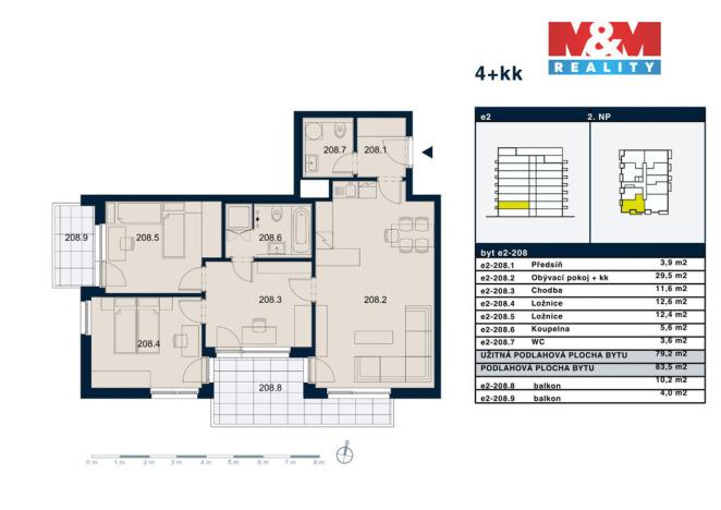 Prodej bytu 3+kk, Praha - Strašnice, Zvěřinova, 84 m2