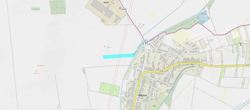 Dražba pozemku, Měnín, 11522 m2