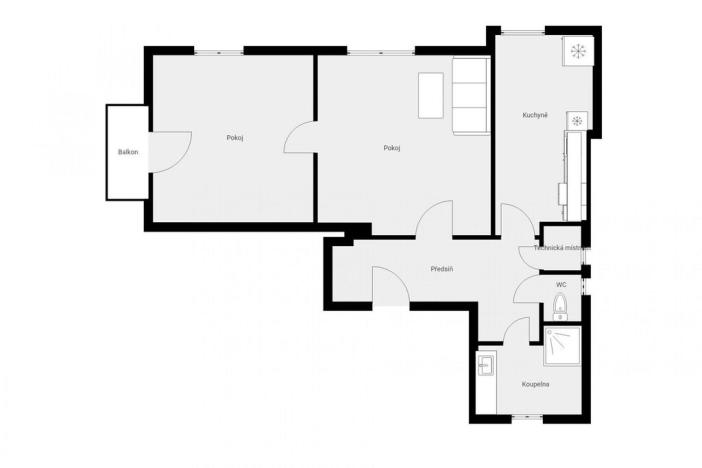 Pronájem bytu 2+1, Náchod, Husovo náměstí, 74 m2