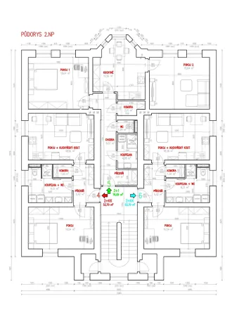 Pronájem bytu 2+1, Děčín, Ústecká, 76 m2