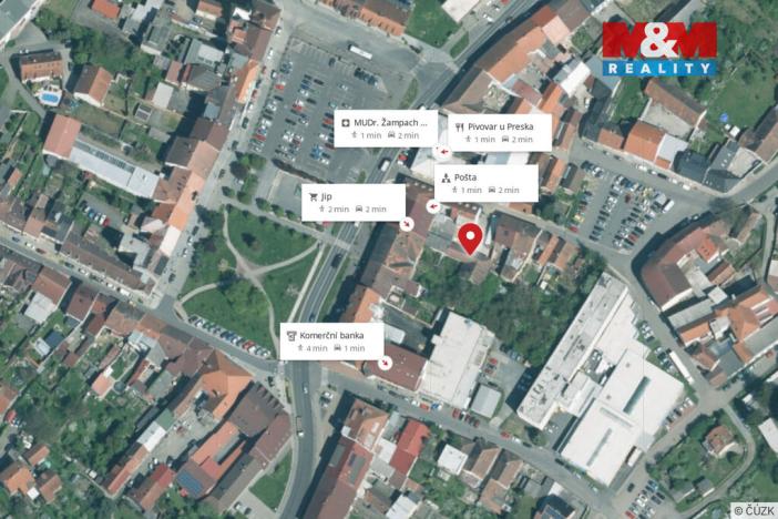 Pronájem obchodního prostoru, Přeštice, Masarykovo nám., 183 m2