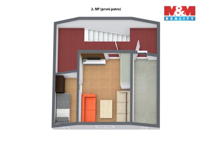 Prodej rodinného domu, Kraslice, Polní, 77 m2