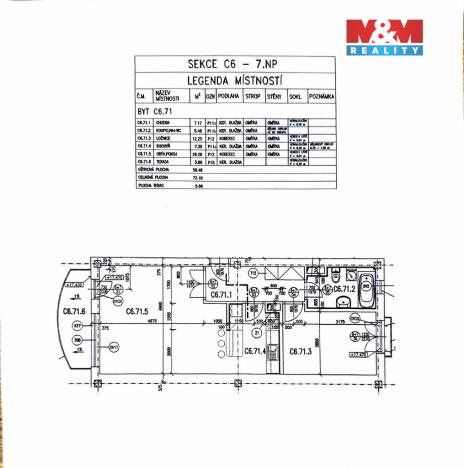 Prodej bytu 2+kk, Praha, V kapslovně, 58 m2