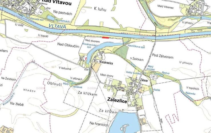 Prodej zahrady, Zálezlice, 1857 m2