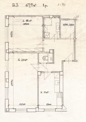 Pronájem bytu 2+1, Praha - Nusle, Petra Rezka, 68 m2