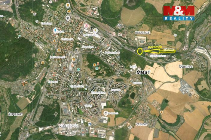 Prodej pole, Most, Teplická, 2383 m2