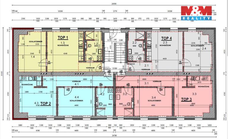 Prodej činžovního domu, Znojmo, 289 m2