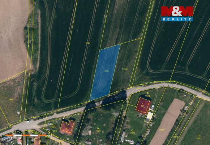 Prodej pozemku pro bydlení, Popelín, 1378 m2