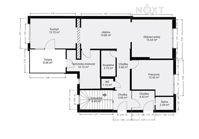 Prodej rodinného domu, Pardubice, Národních hrdinů, 197 m2