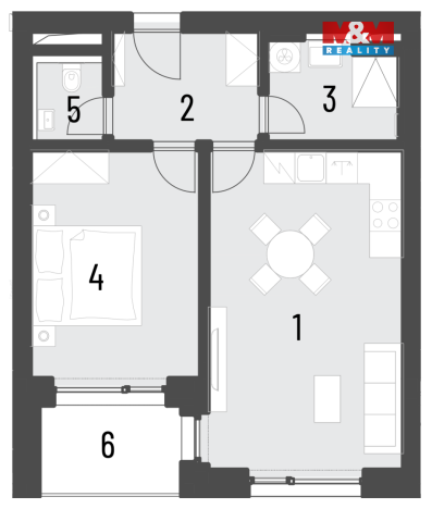 Prodej bytu 2+kk, Brandýs nad Labem-Stará Boleslav, Dřevčická, 44 m2