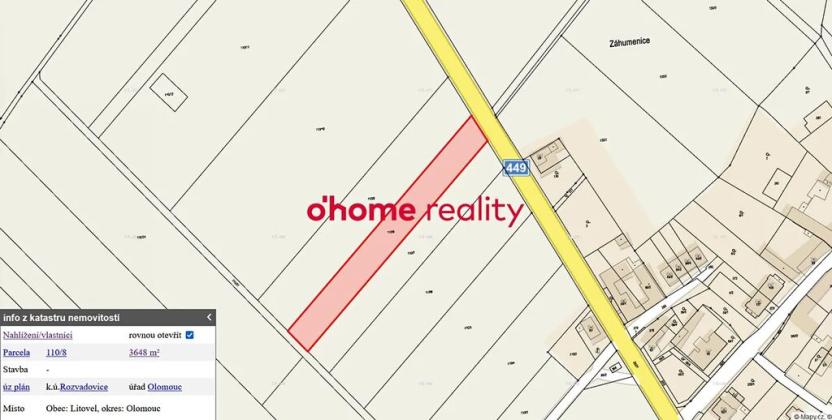 Prodej pole, Litovel, 15625 m2