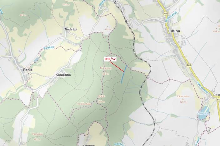 Dražba lesa, Nová Hradečná, 12014 m2